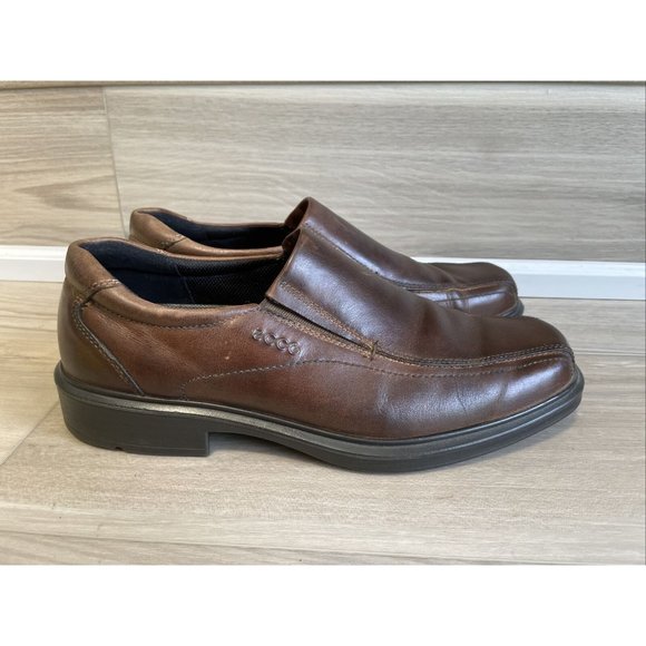 ECCO Mens Helsinki Bike Toe Slip On Loafer Cocoa Brown Sz 42 EU / 8-8.5 US - Picture 9 of 9